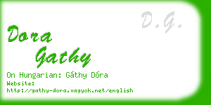 dora gathy business card